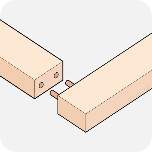 Dowel Butt Joint Craftsman's Creed by Roots Burg