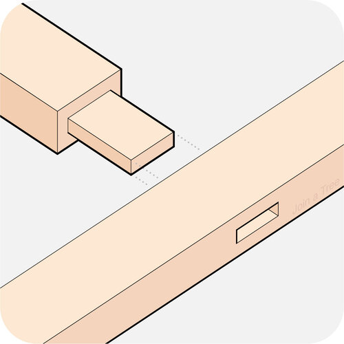 Through Mortise Tenon Joint Craftsman's Creed by Roots Burg